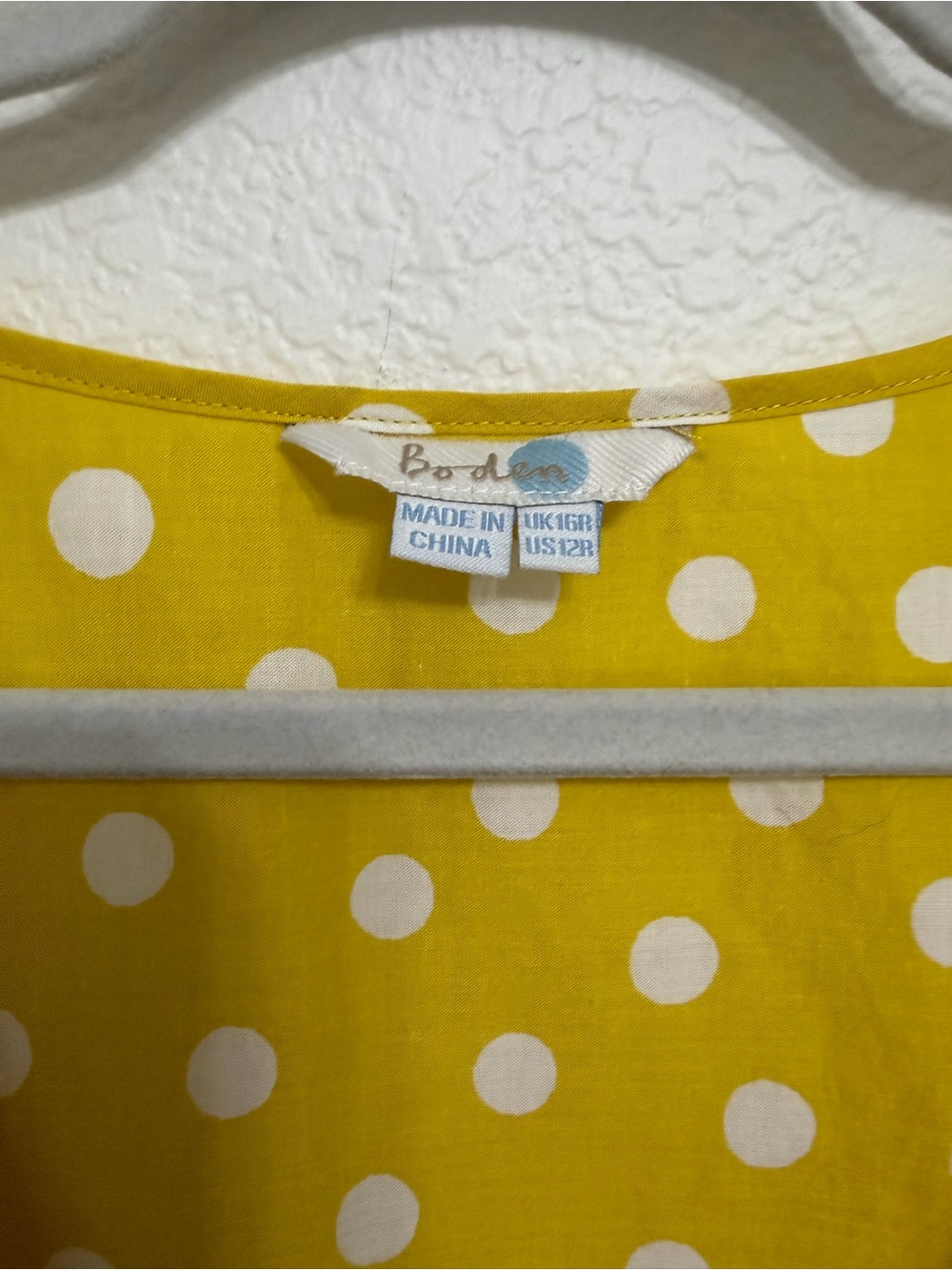 Boden Polka Dot Pom Pom Bell Sleeve 100% Cotton Tunic Cover Up 12R - Picture 9 of 10
